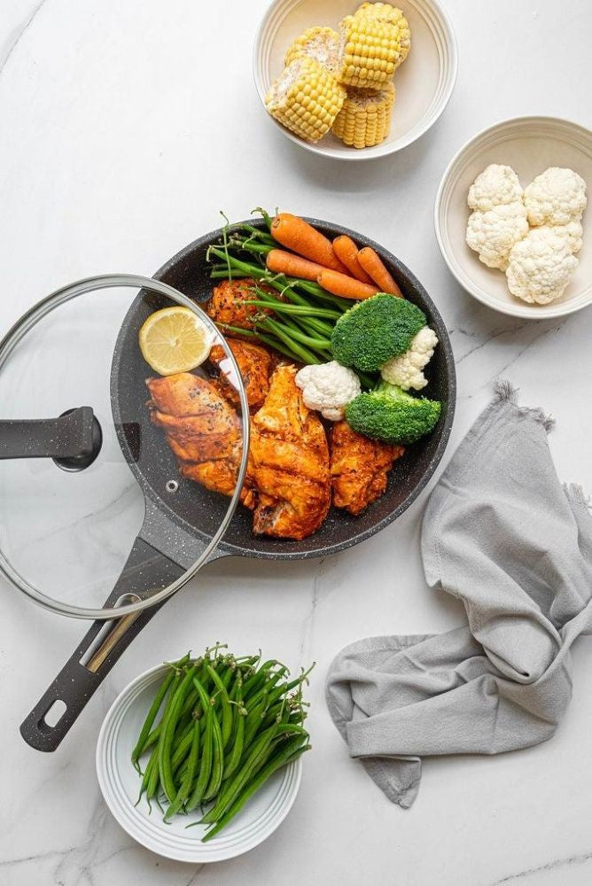 Aluminum Fry Pan - Brown