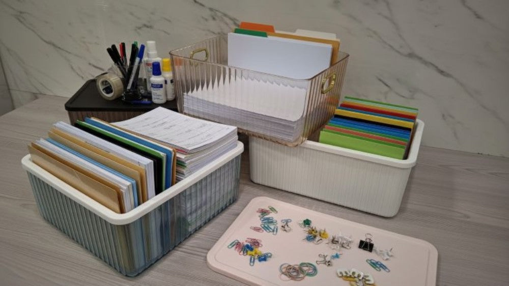 Storage high transparent ripped PET storage box (36x26x96cm)