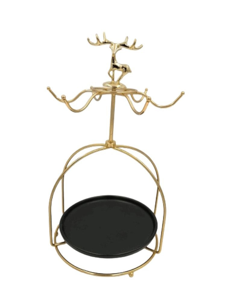 Round Ceramic Organiser with Designer Jewellery Hanger