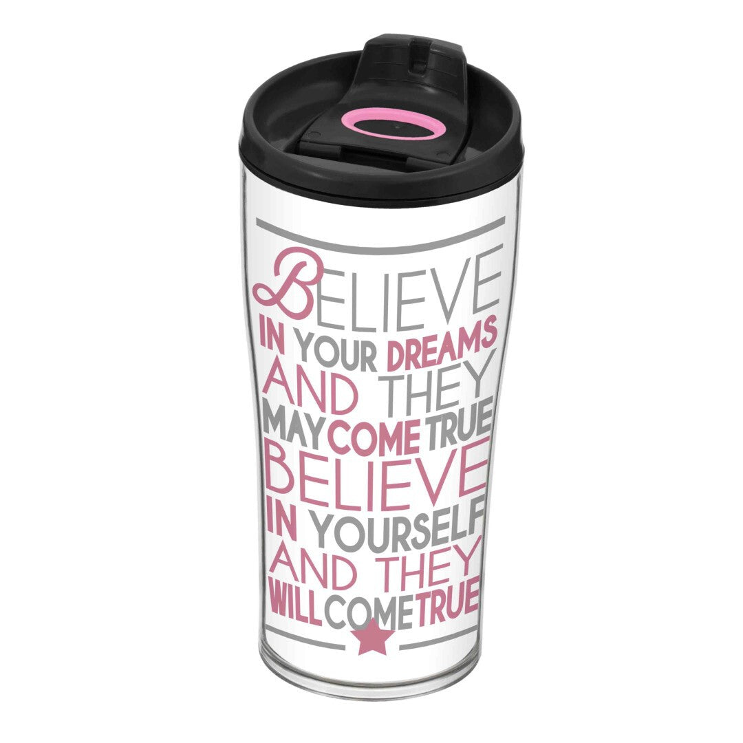 Travel Coffee Mug - Believe