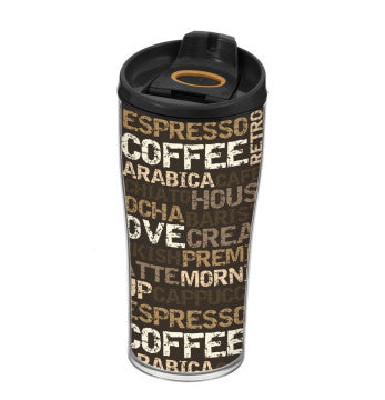 Travel Coffee Mug - Coffee Design