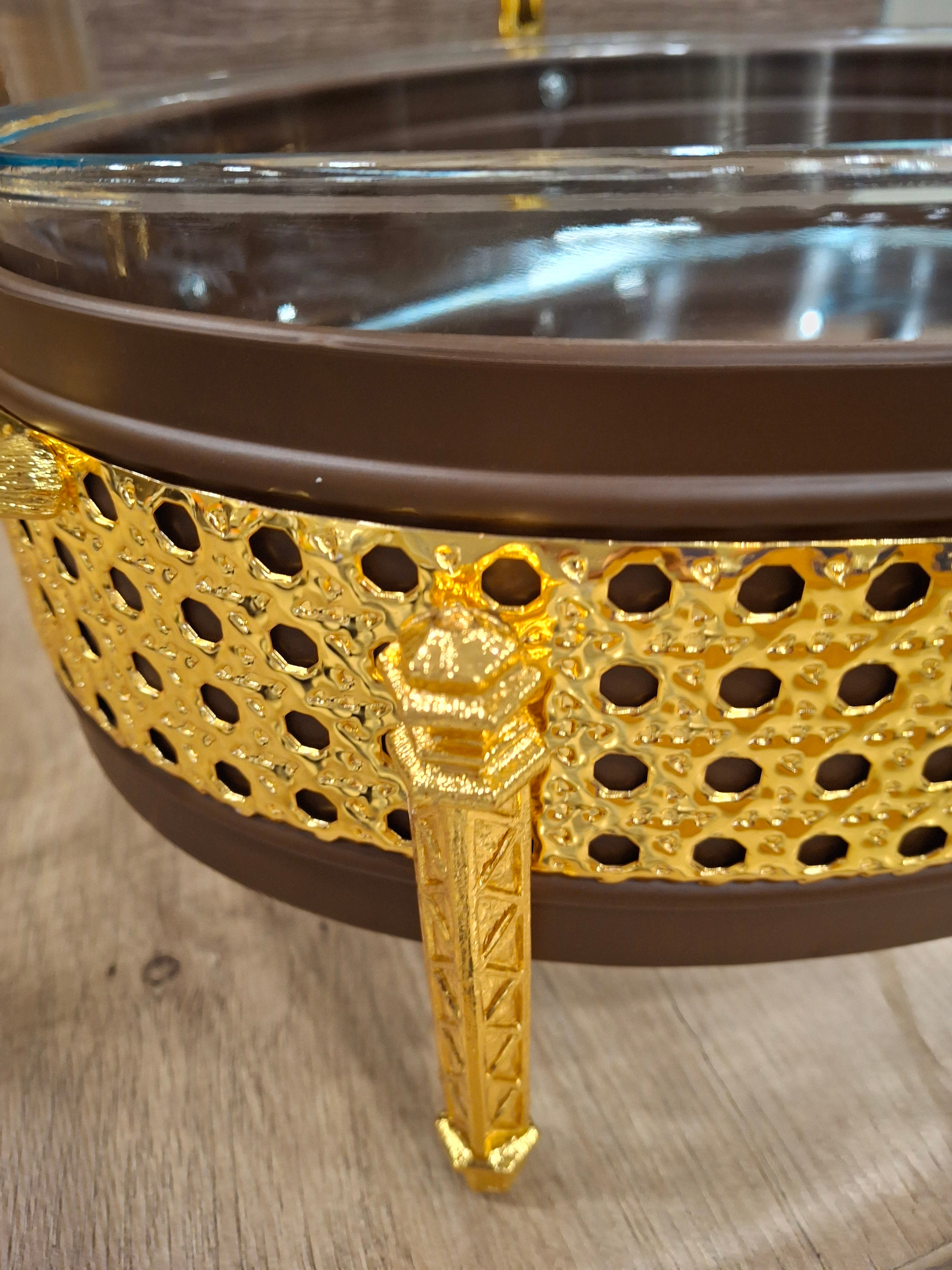 CHAFING DISHES DESIGNER COLLECTION OVAL W/FLOATING LID COFEE 1.5L -PROMO DEAL