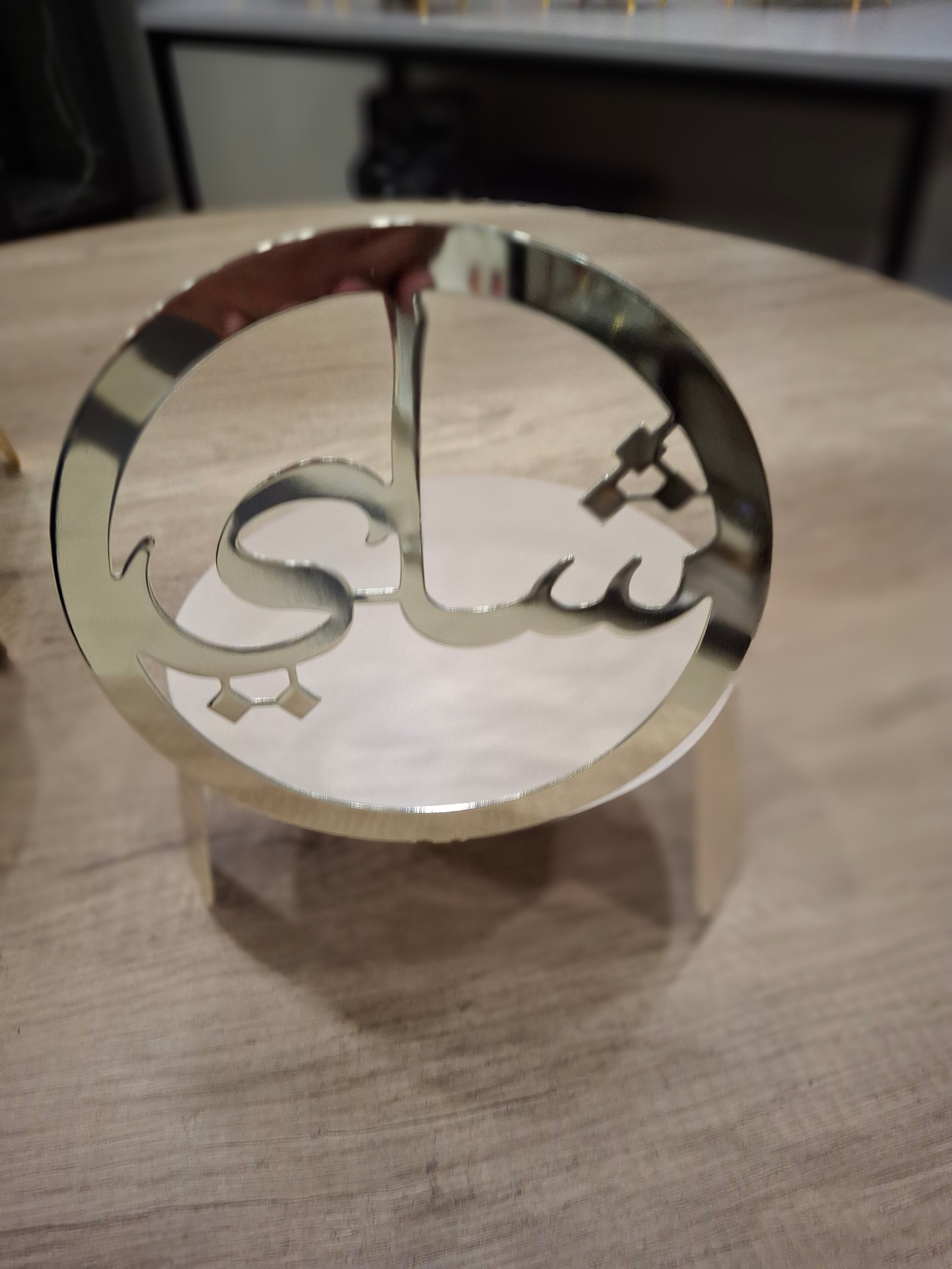 Stands For Flasks / Tea- Silver in Arabic Calligraphy