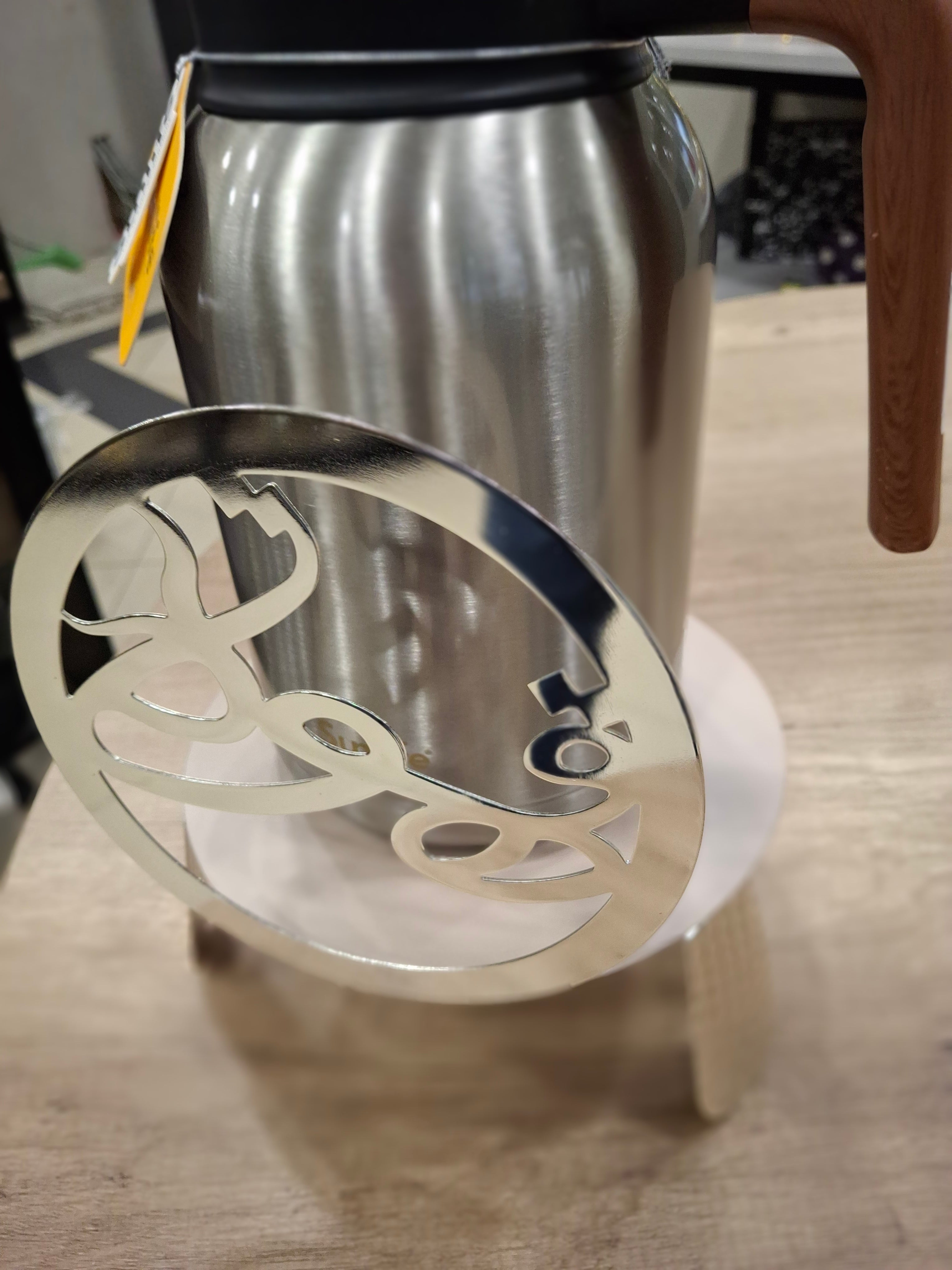 Stands For Flasks / Coffee- Silver in Arabic Calligraphy