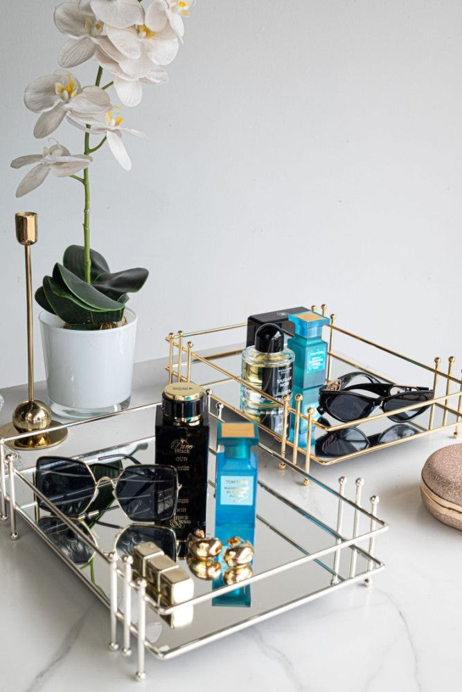 Rectangular Mirror Tray