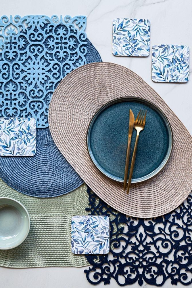 4pk Oval Weave Placemat