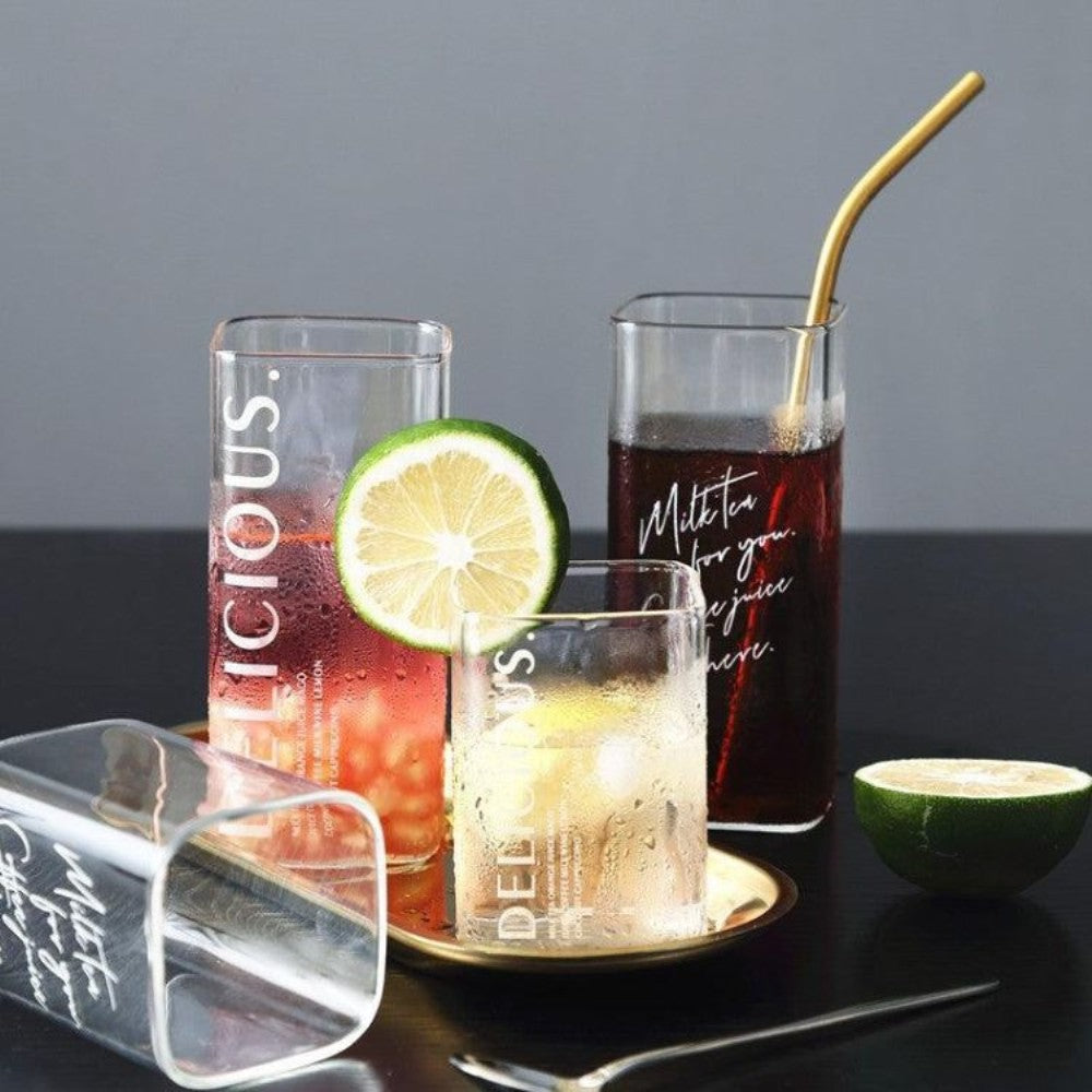 Designer Borosilicate Drinking Glass