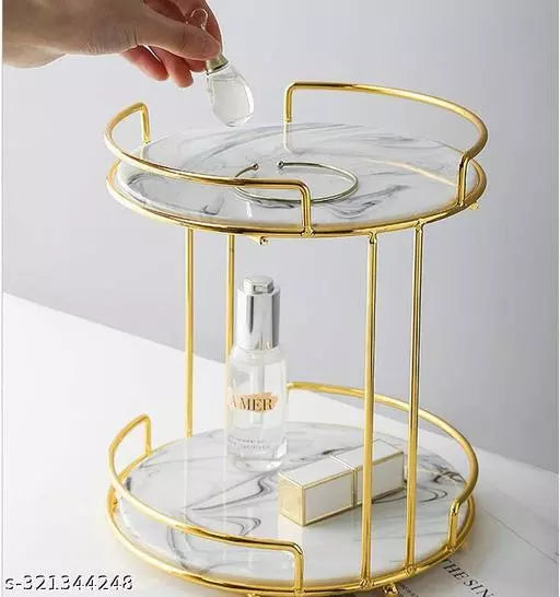 Round Two Tier Small Display Stand