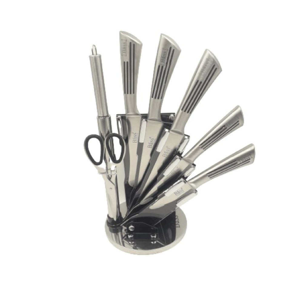 Bass Knife Set on Rotating Stand