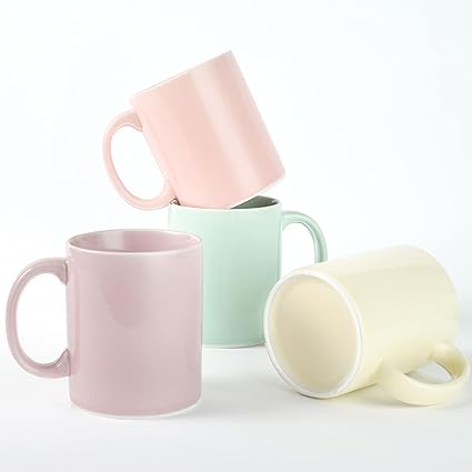 Pastel Mugs Modern and sleek - Keramika Brand from Turkey 300ml