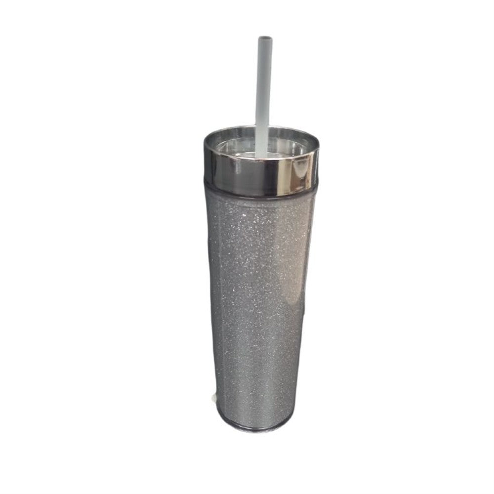 Silver Sipper Cup with Glitter