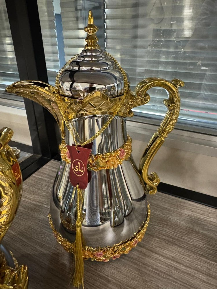 Flasks Arabian Inspired - Exclusive Ornate detailing Set Of Two 1L