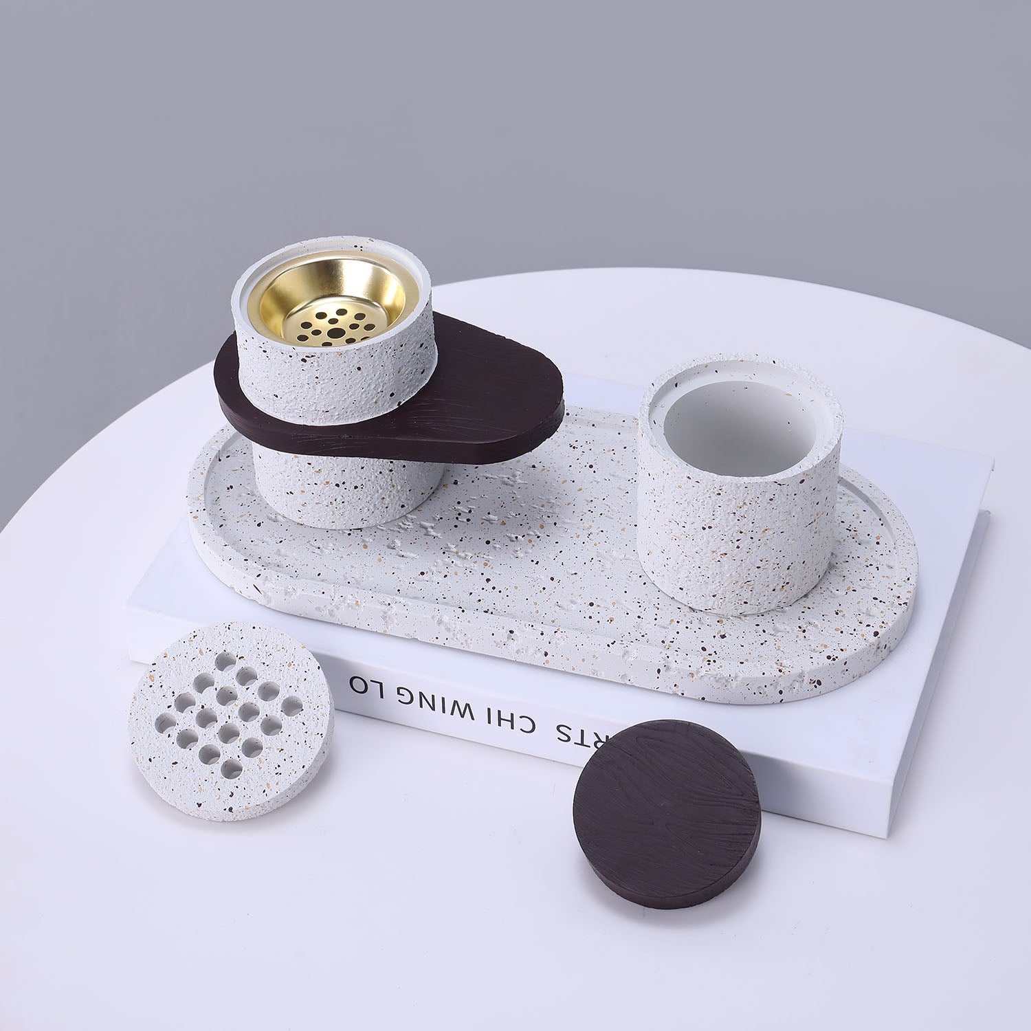 Burner Modern 3pc set with wooden detailing - PROMO DEAL