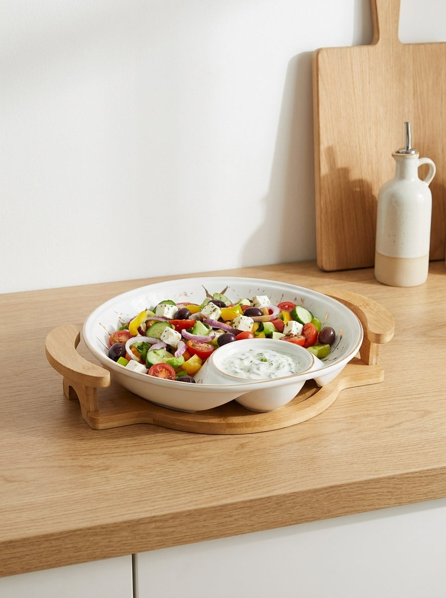 12" Marble Dip Bowl
