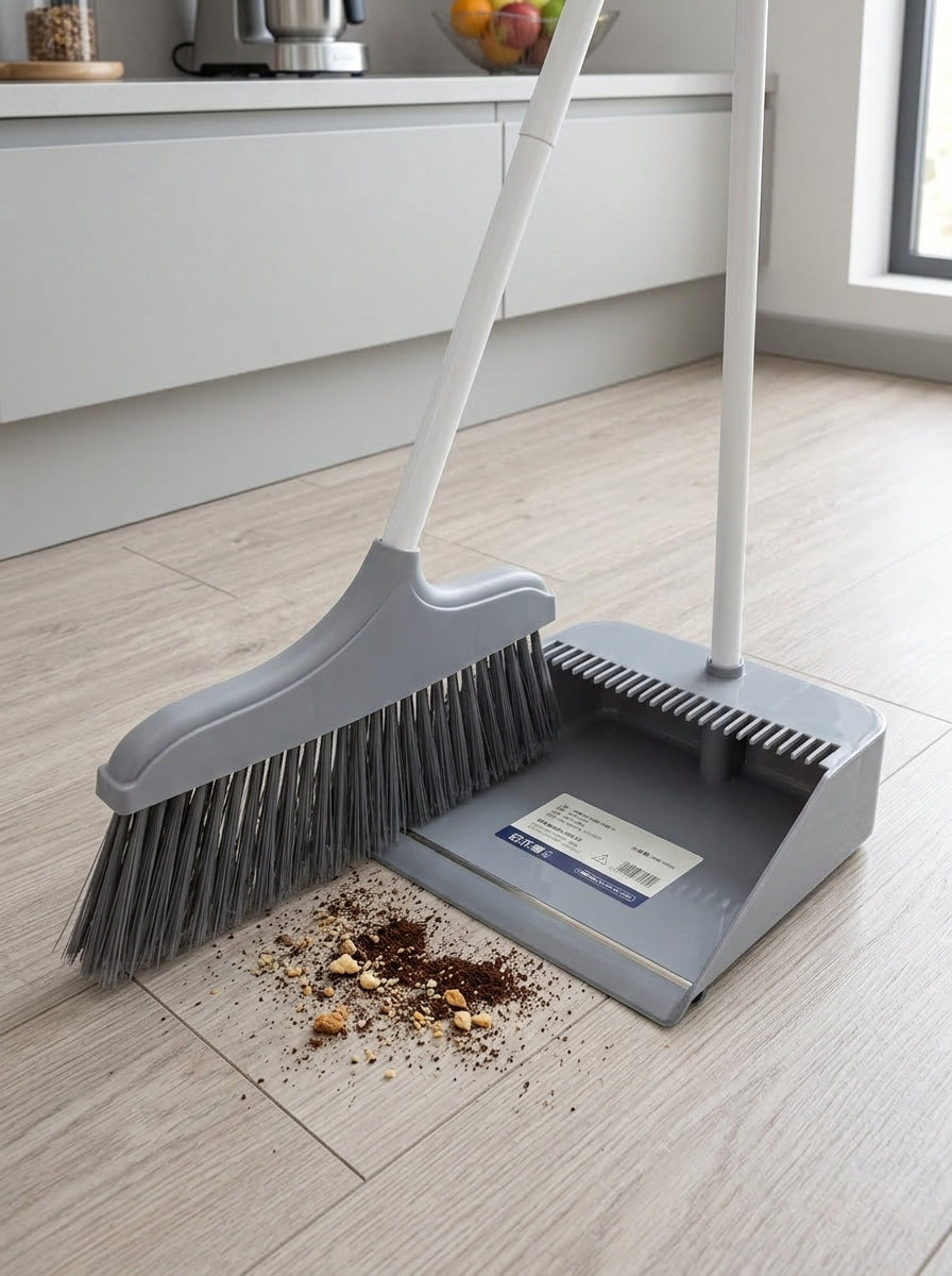 Broom & dust collector set