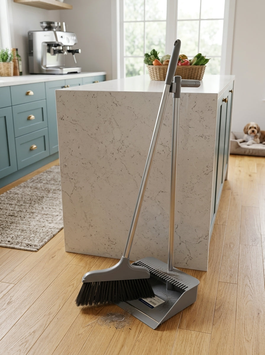 Broom & dust collector set