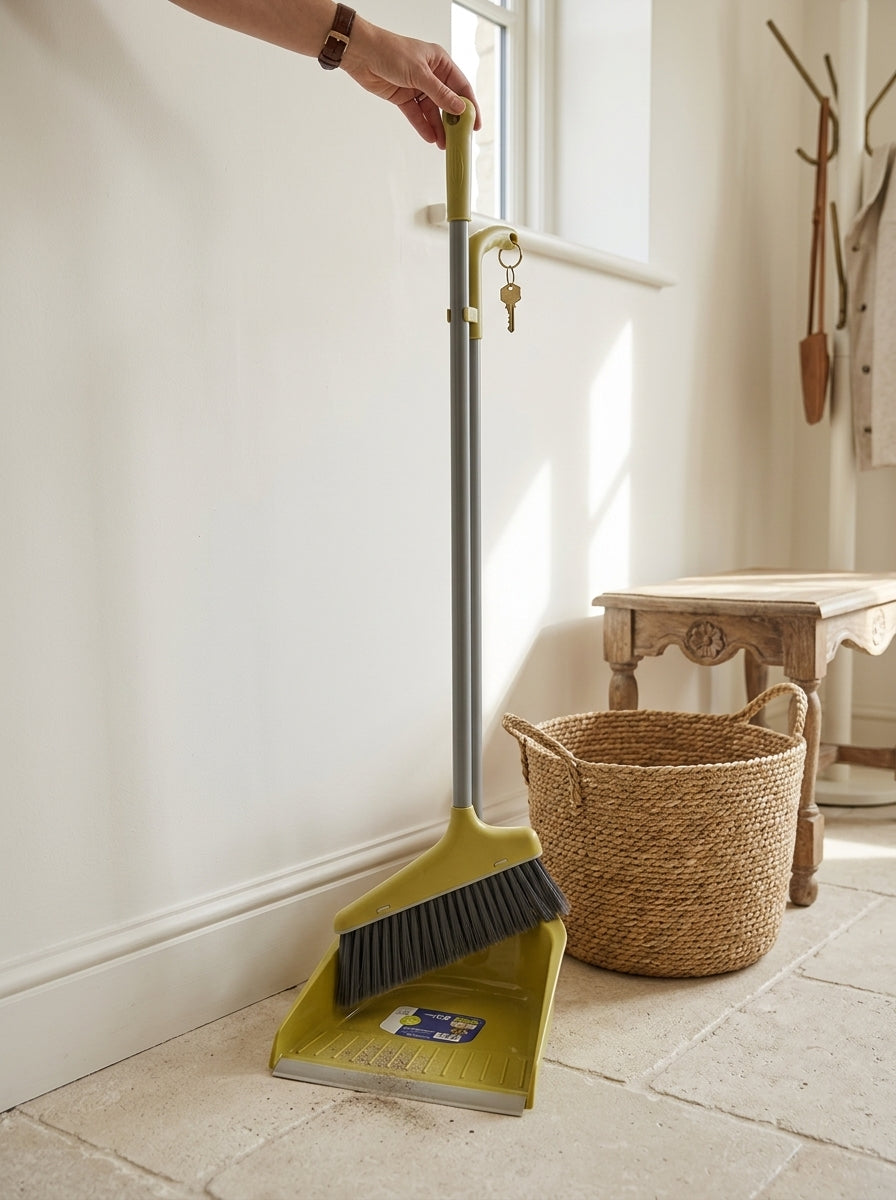 Broom & dust collector set