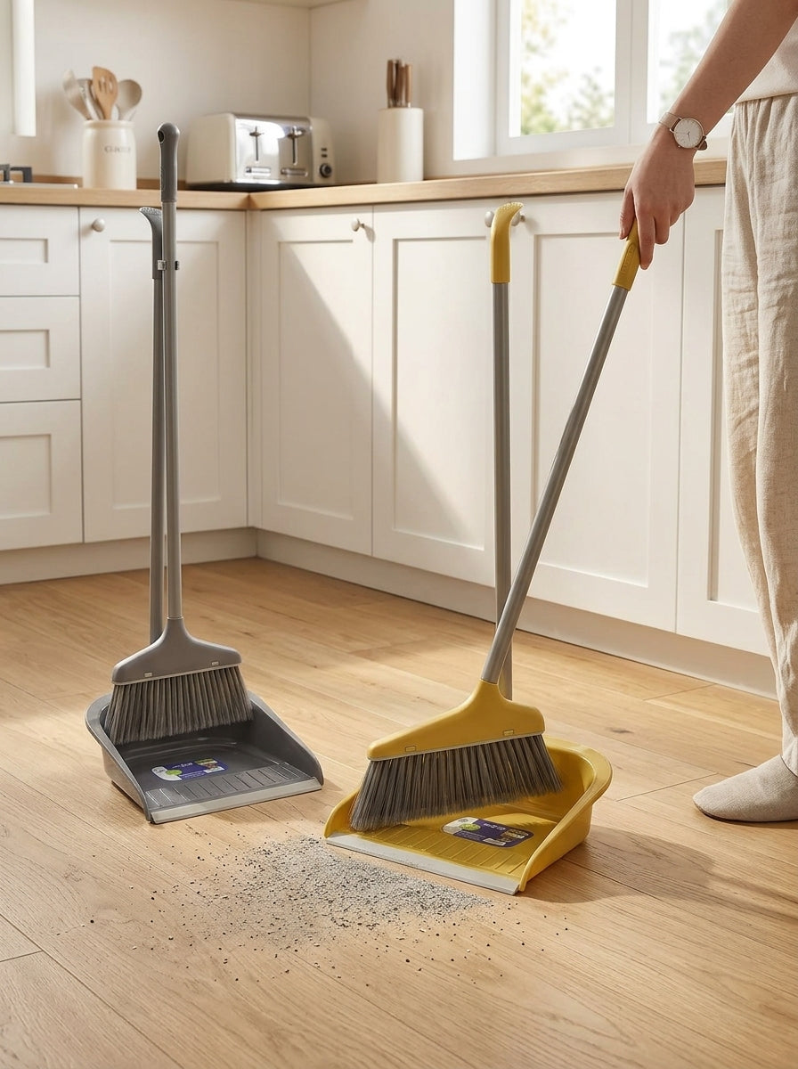 Broom & dust collector set