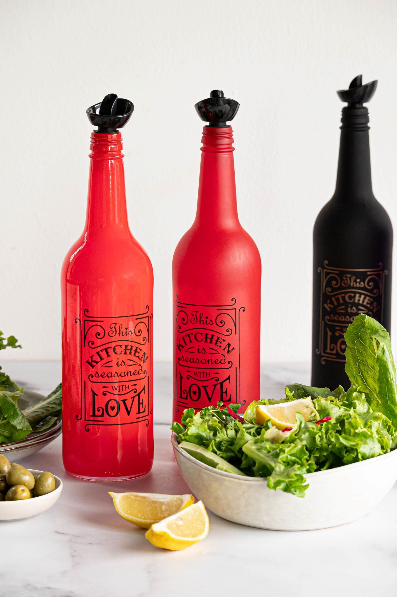 Oil Bottle - Matte Red
