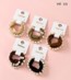Hair bands Beaded pearl soft towling blk/choc/toffee/light coffee/olive