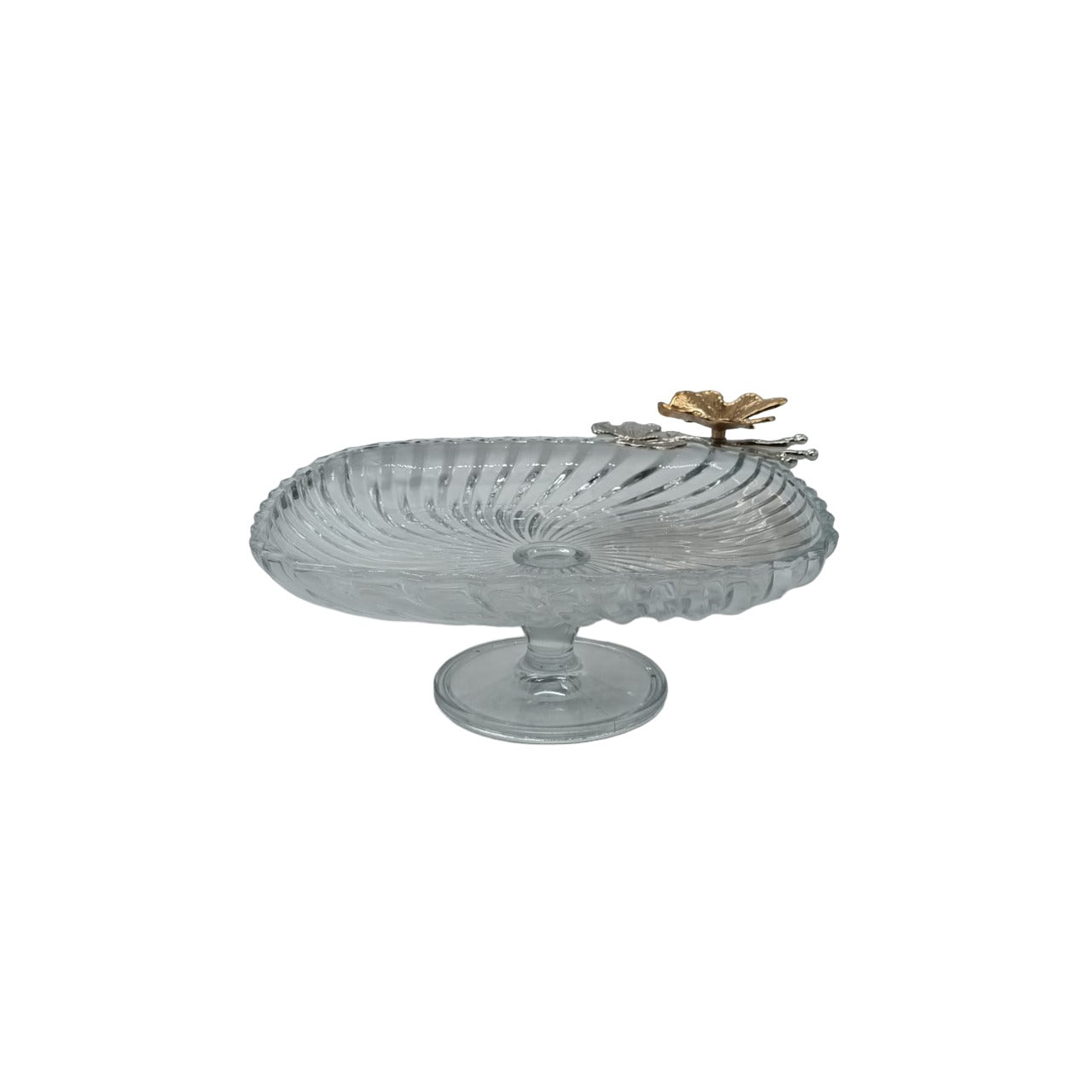 Square Serving Plate with Flower Detail