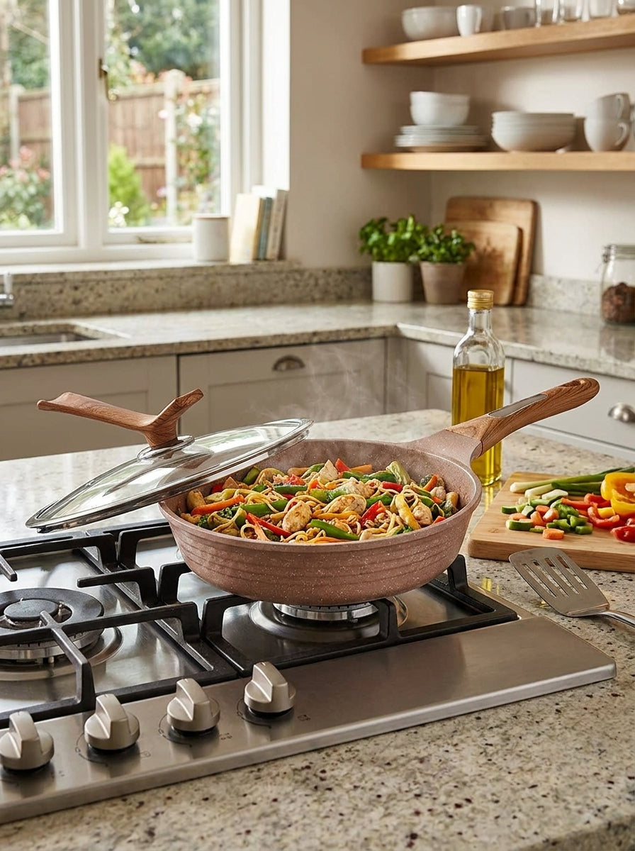Aluminium Fry Pan With Lid