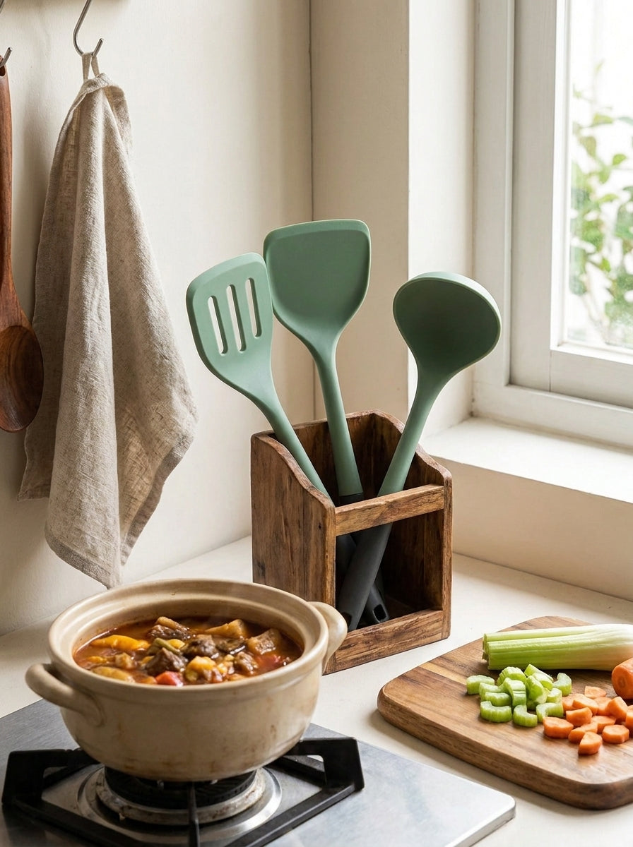 3-Piece Silicone Kitchen Utensil Set