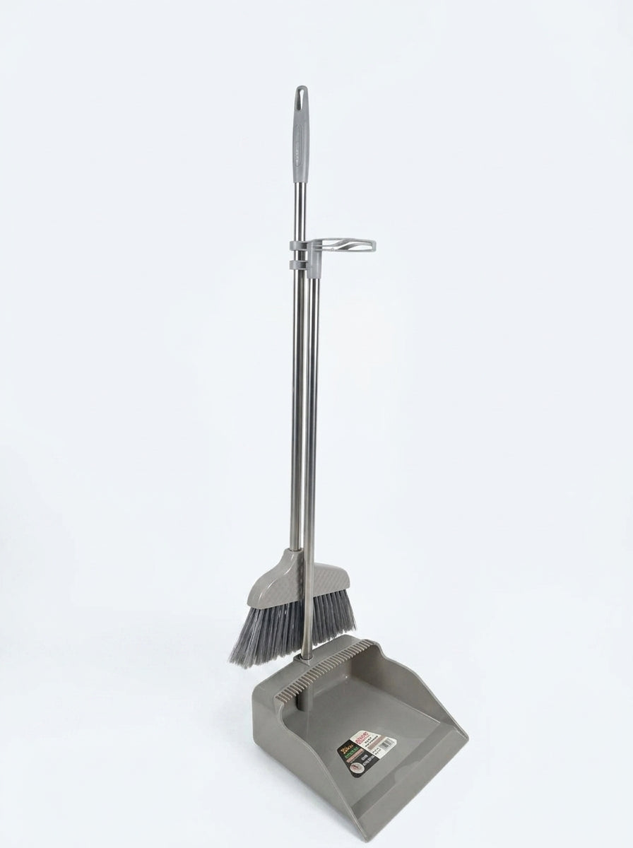 stylish broom & dust collector set