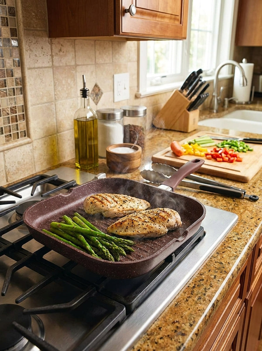 Aluminum Composite Bottom Fry Pan