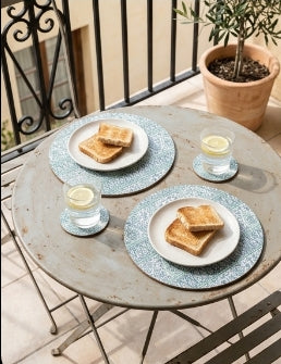 8pcs Cork coaster and placemat set