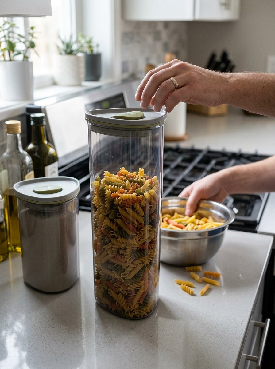 Storage Glass Jar with silicone lid