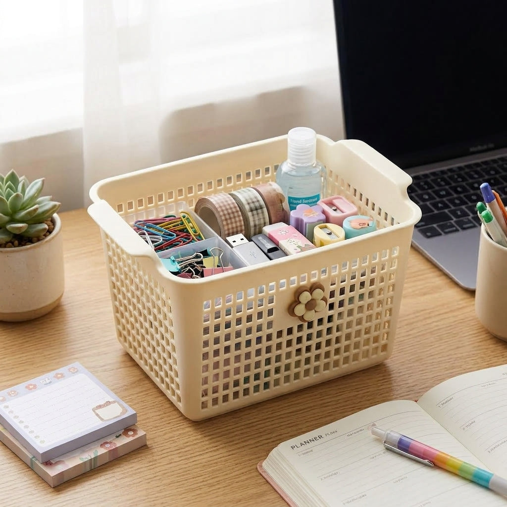 Mini basket-style storage container