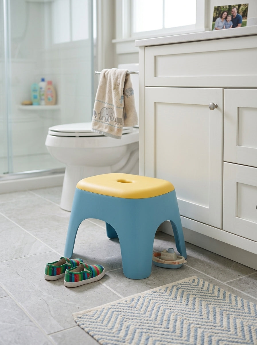 Small stool colour block design