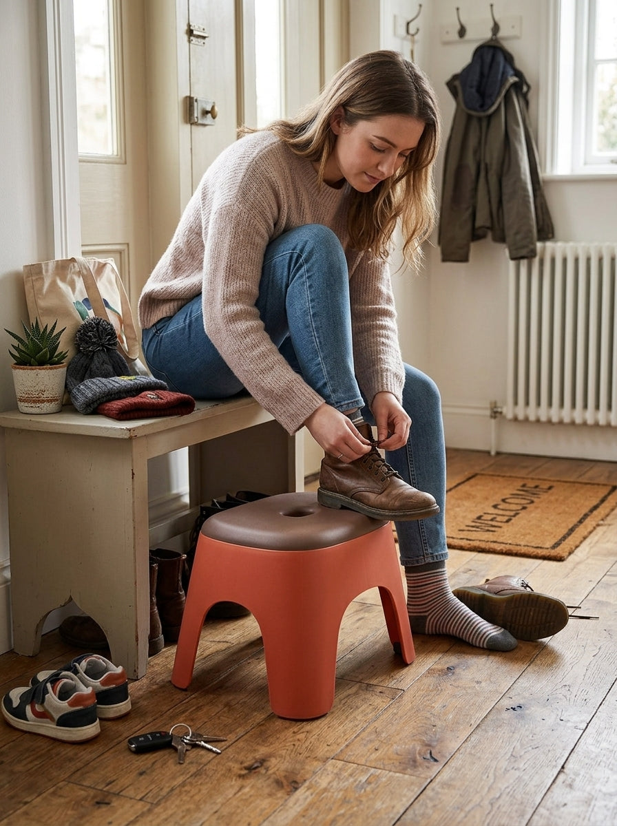 Small stool colour block design