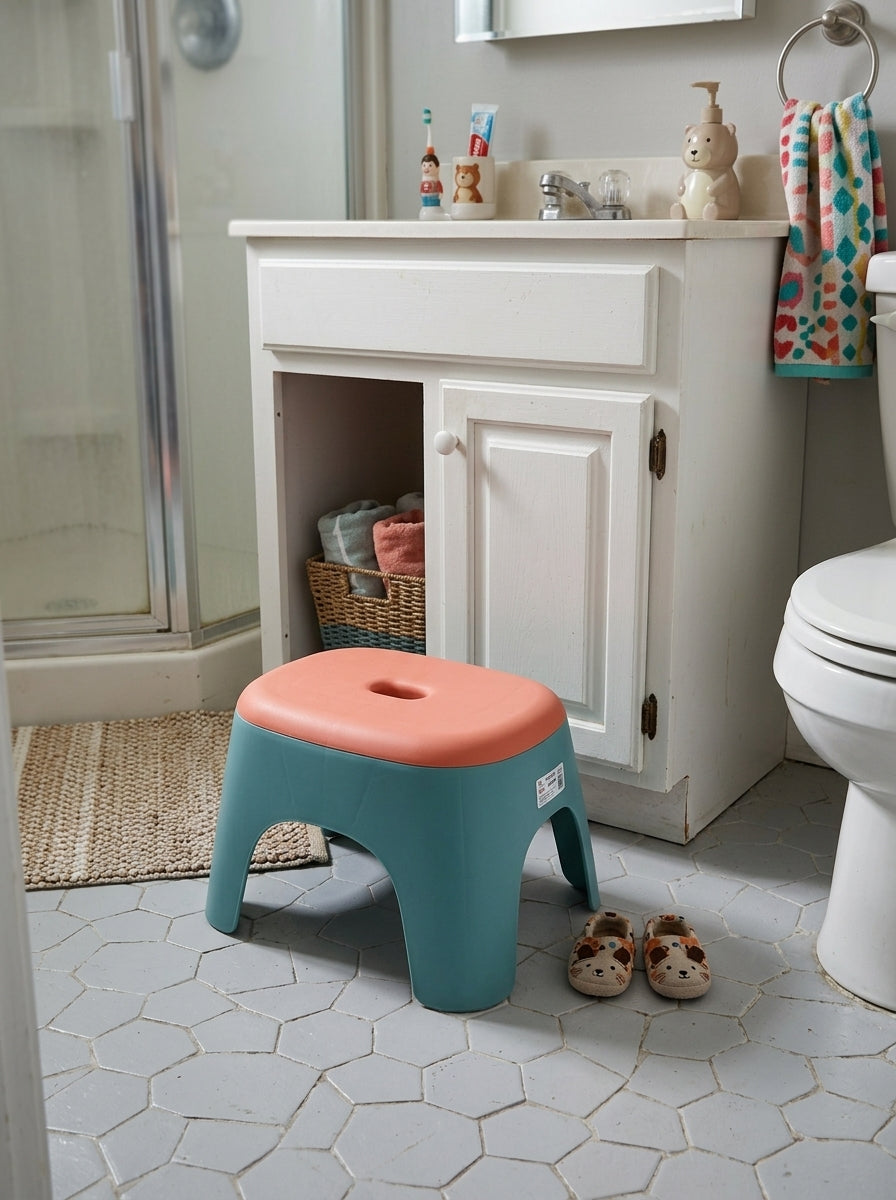 Small stool colour block design