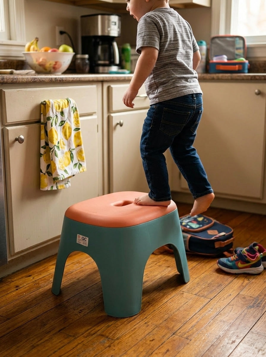 Small stool colour block design