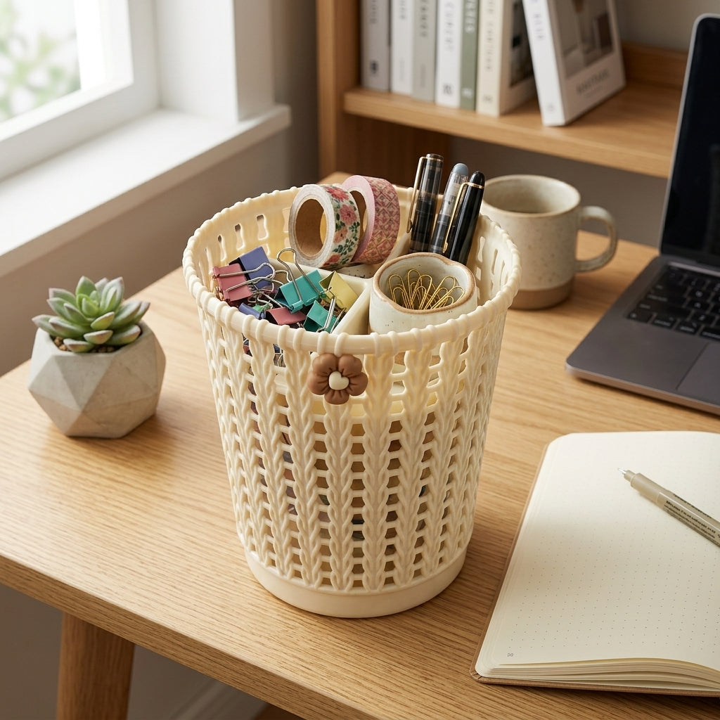 Tall mini basket-style holder