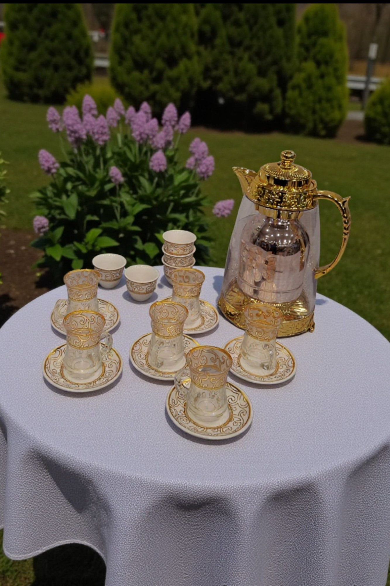 Arabian Designer Flask and 12pc glassware sets - Exclusive Ltd collection