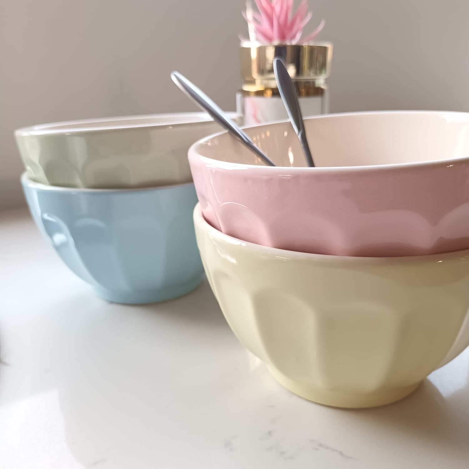 Pastel Colored Bowls
