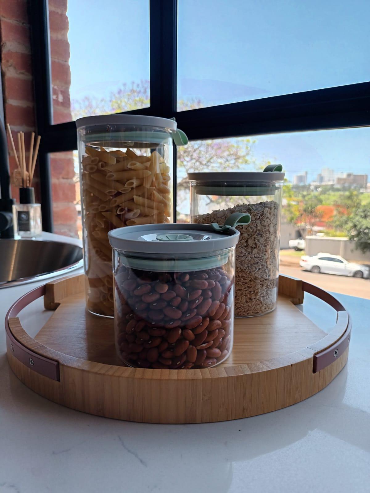 Airlock Glass Jar with Silicone Lid