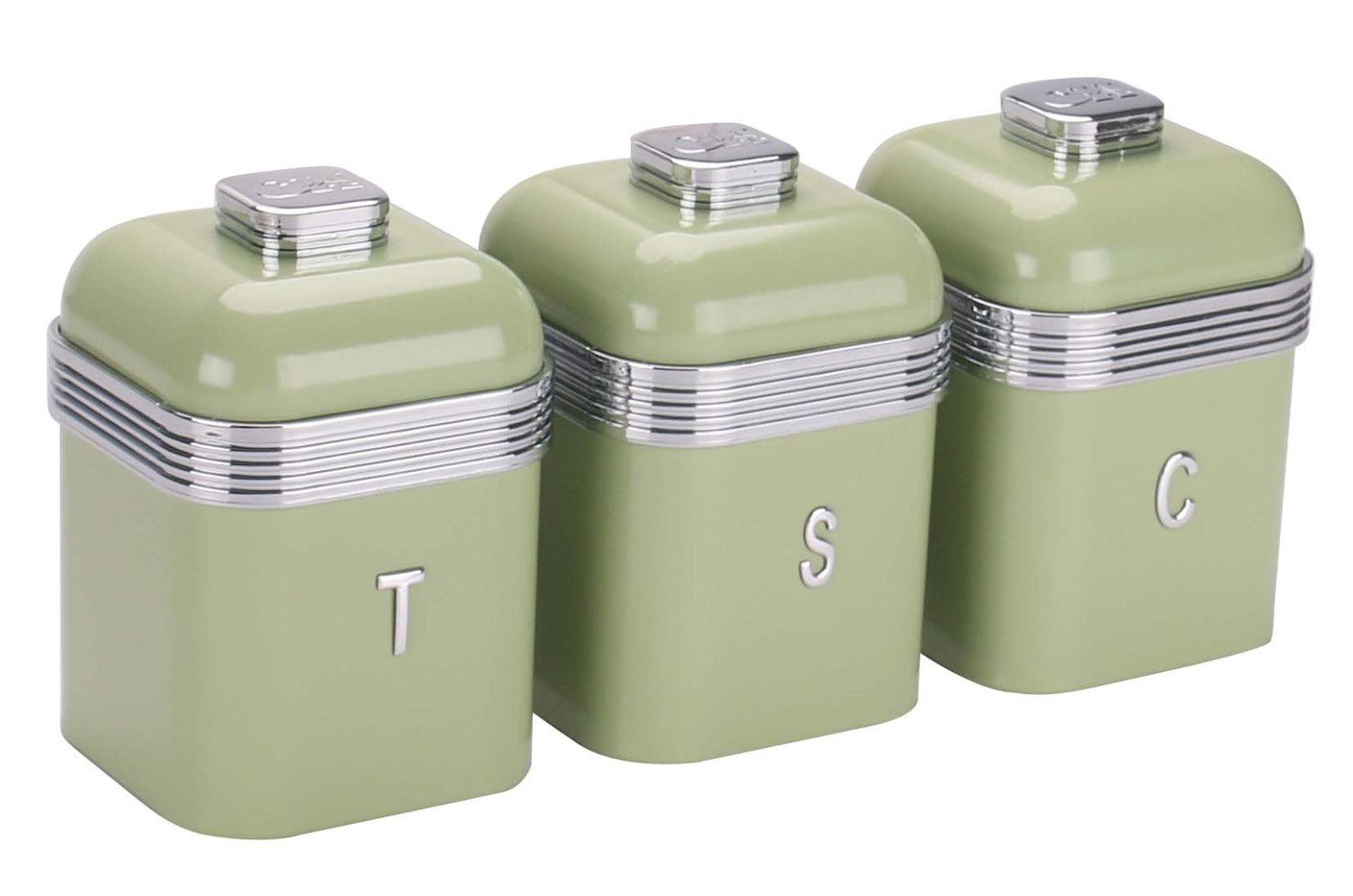 4pc Retro Deluxe Bread Bin & Canister Set - Home And Trends