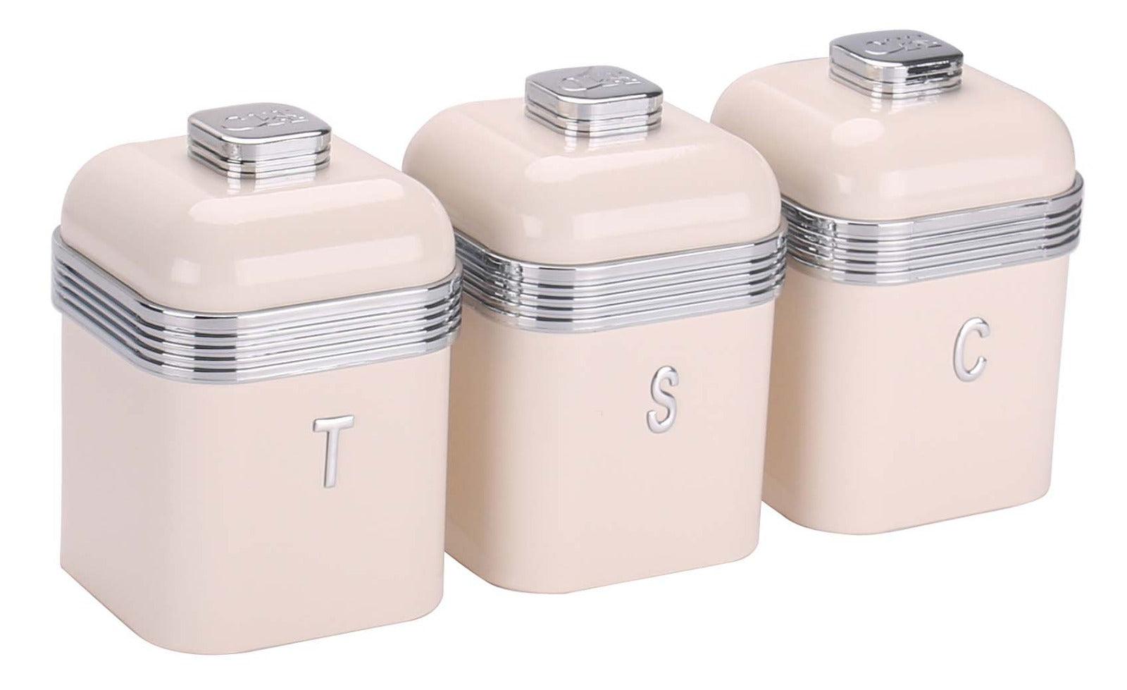 4pc Retro Deluxe Bread Bin & Canister Set - Home And Trends