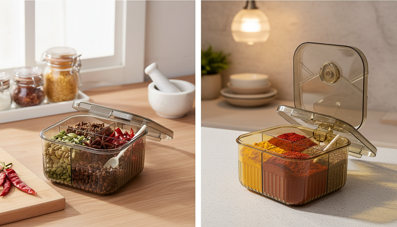 4 Compartments Spice Organiser