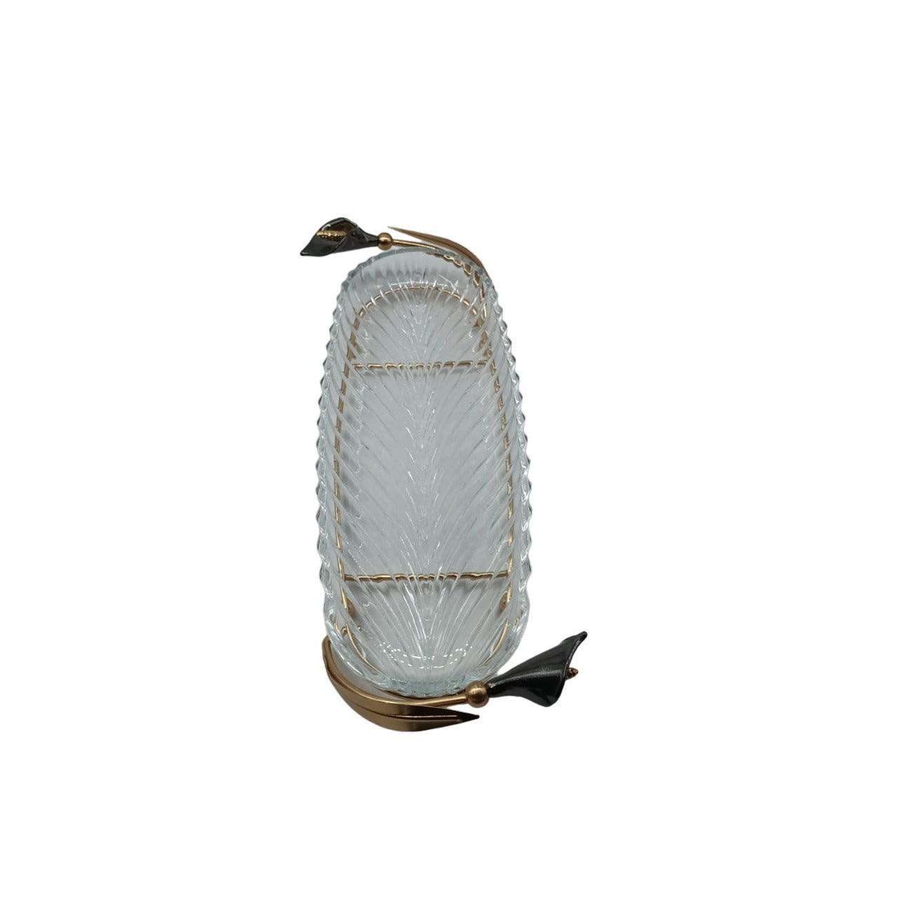 Boat Tray with Black Tulip - Home And Trends