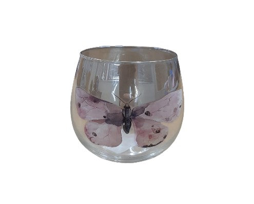 Butterfly Pink Tealight Holder w/sale - A REAL BARGAIN DEAL