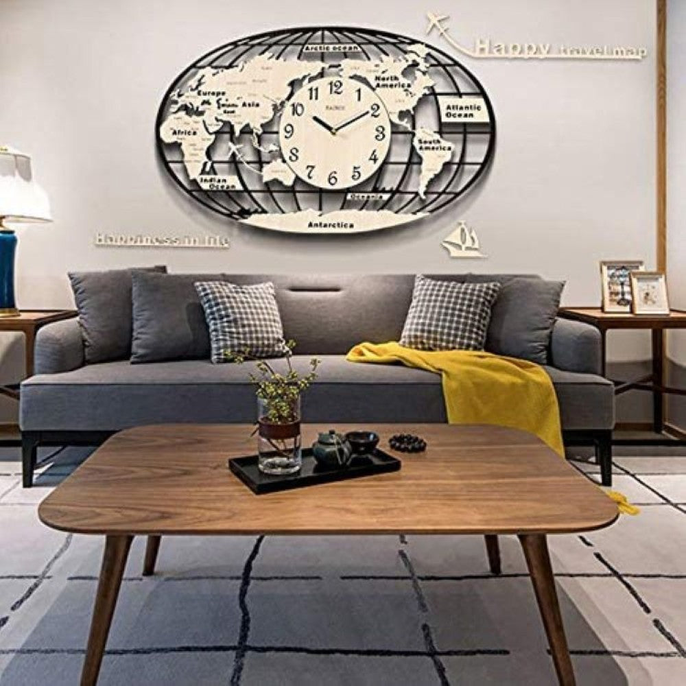Map Design Wall Clock