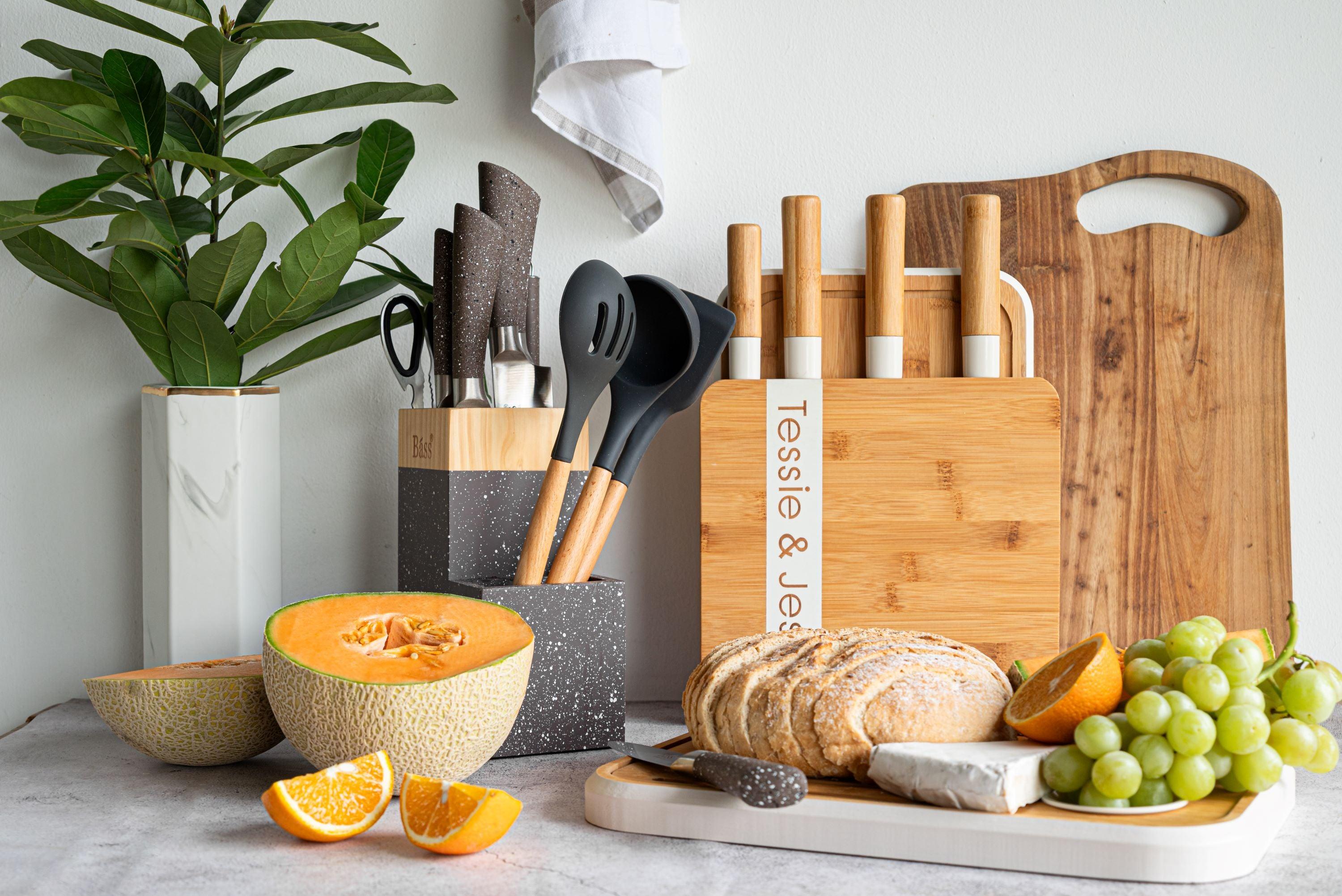 Bamboo Knife & Cutting Board Set - Home And Trends