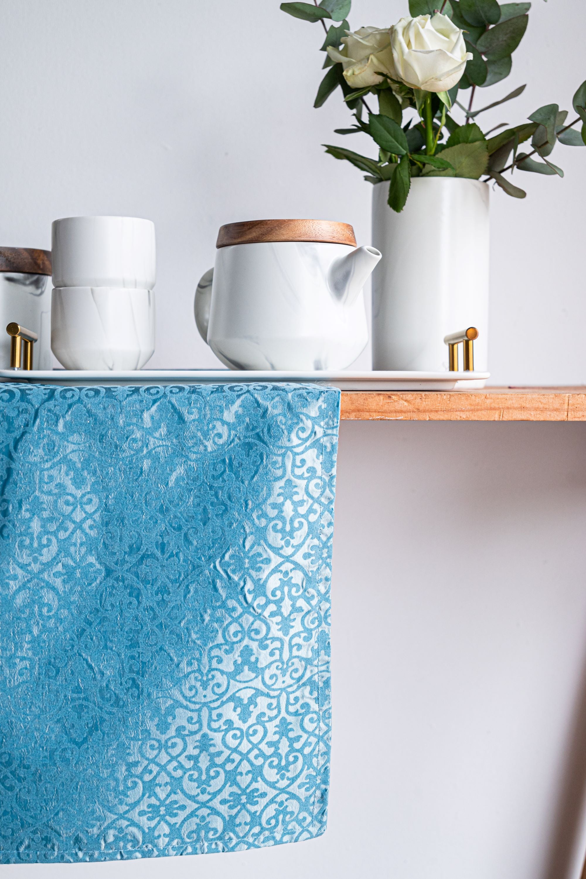 St Laurent Flock Table Runner