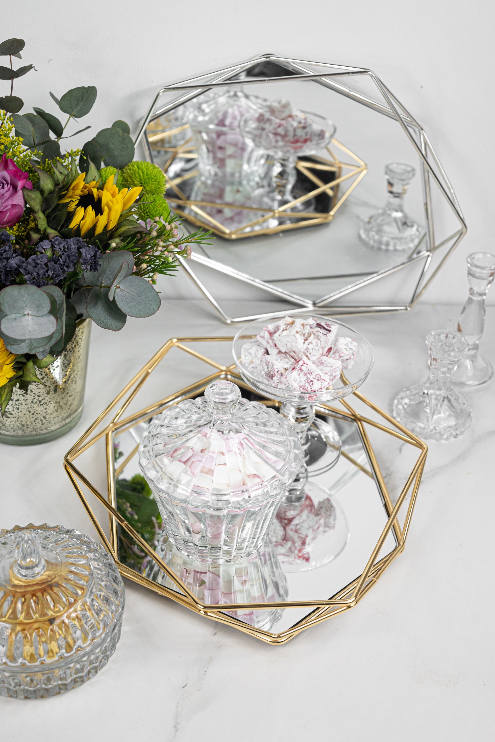 Prism Mirror Tray - Large