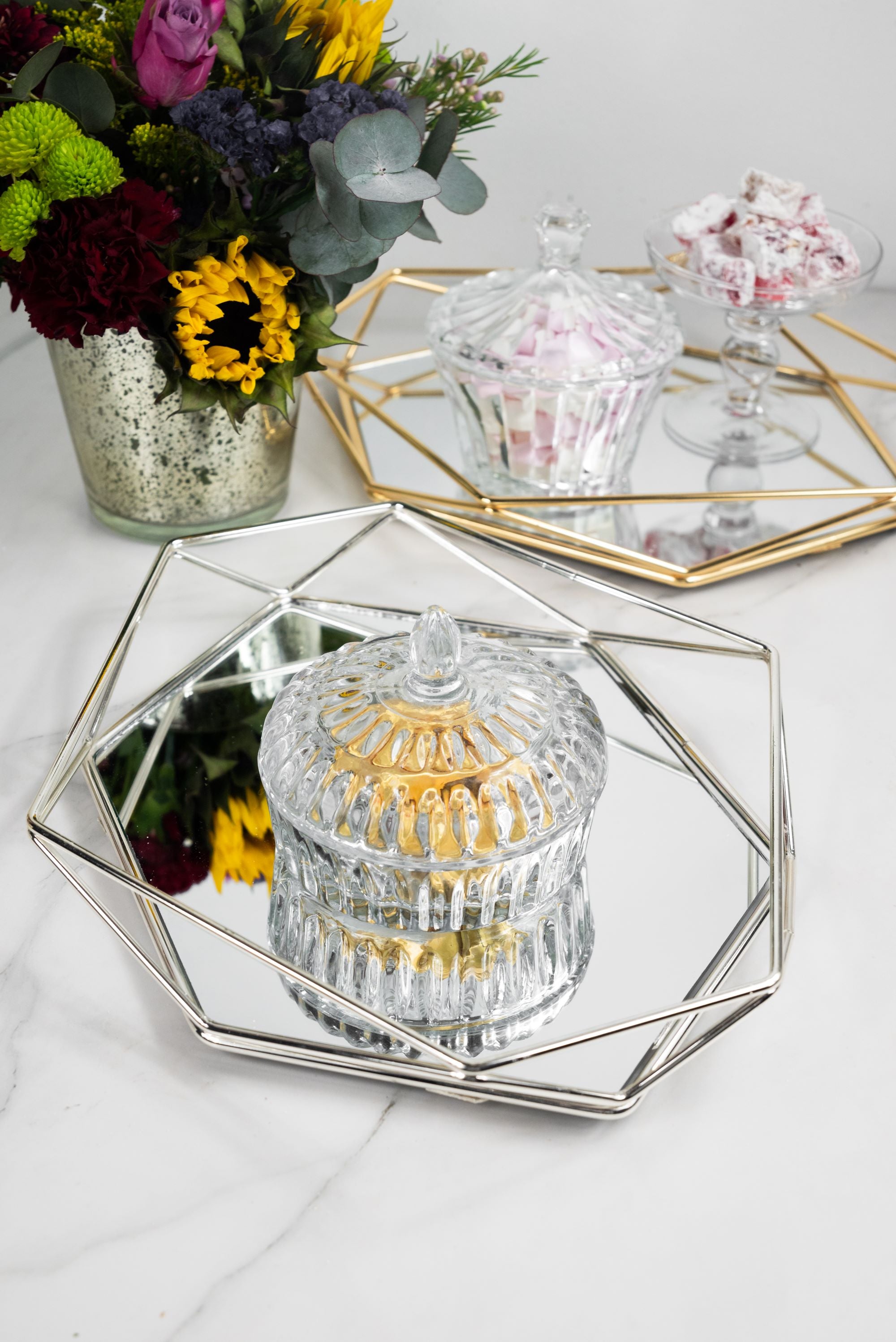 Prism Mirror Tray - Medium